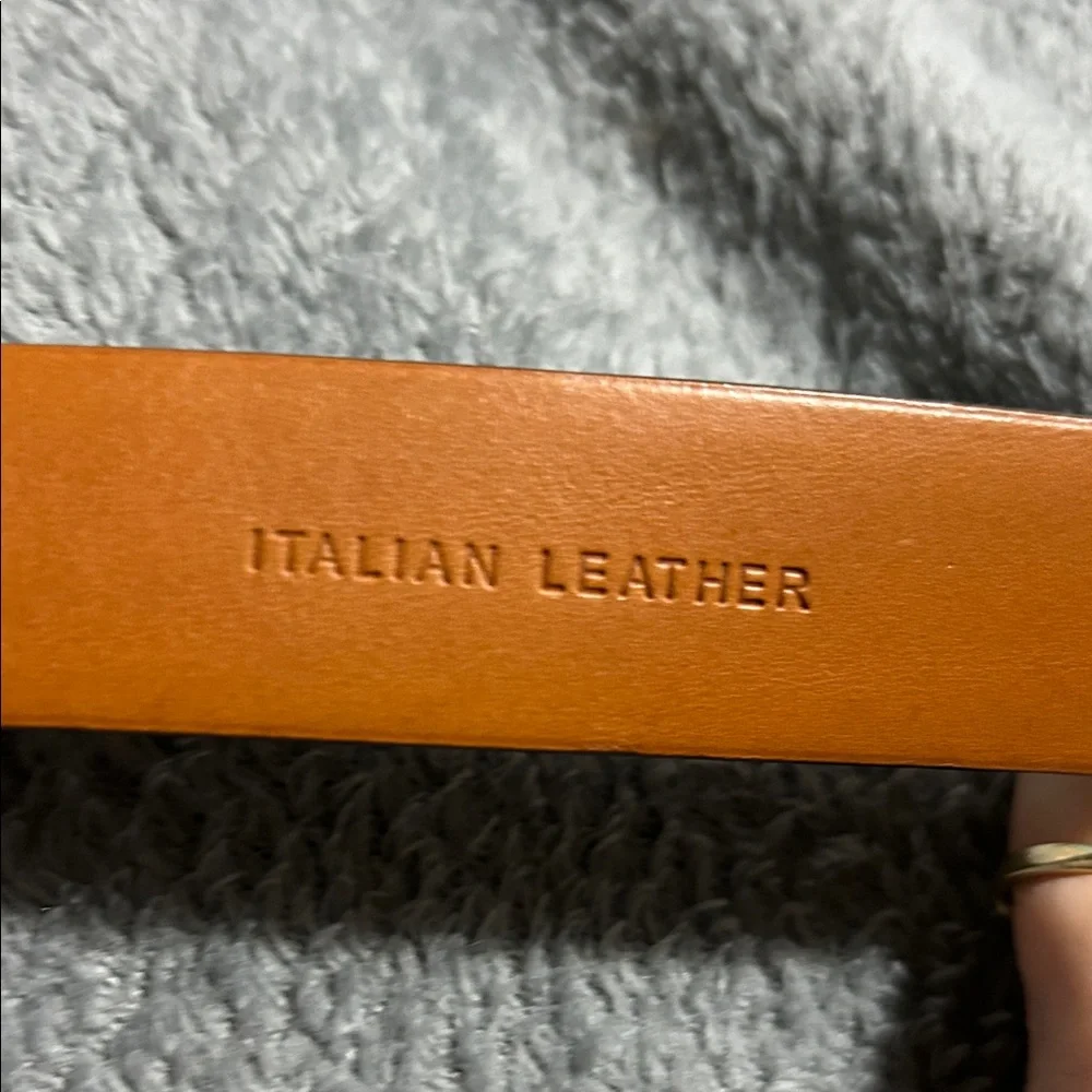 Polo Ralph Lauren Italian Leather Men's Belt with Silver Buckle